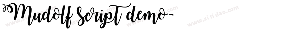 Mudolf script demo字体转换